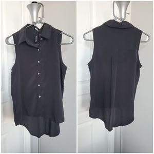 Black button down Blouse